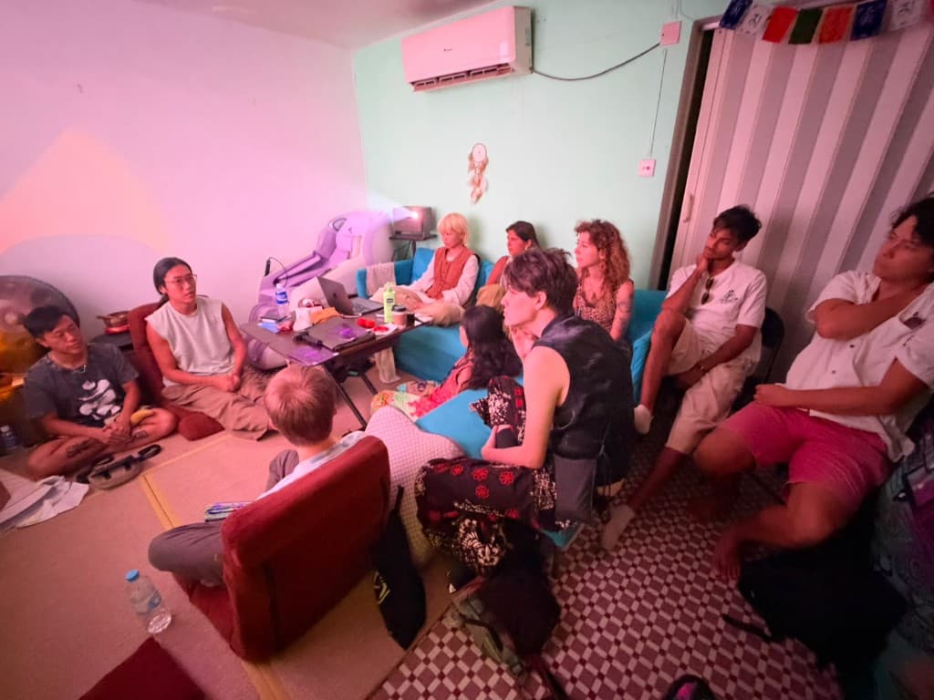 Peer supporters gathered for Rave Angels training day